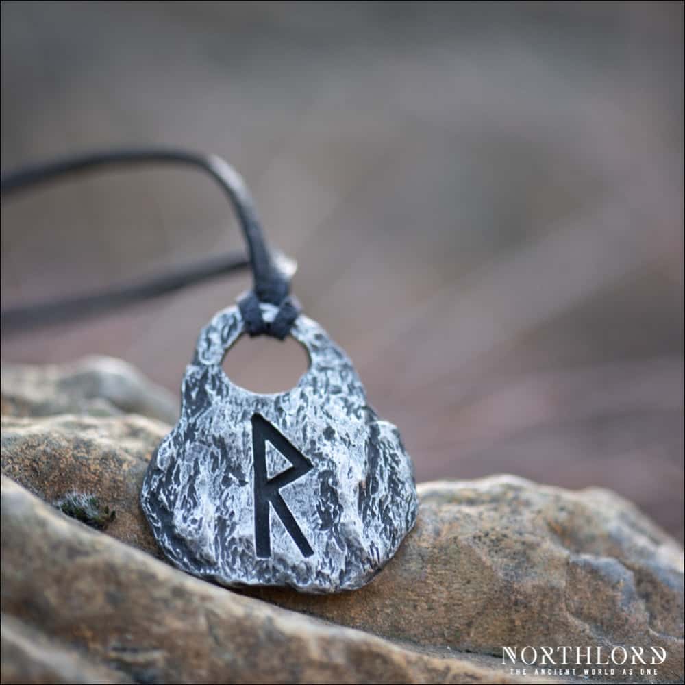 Rune Pendant Raidho Pewter - Northlord