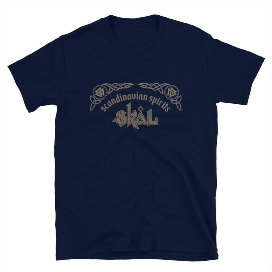 Scandinavian Spirits Skal T-shirt Black and Navy - Northlord