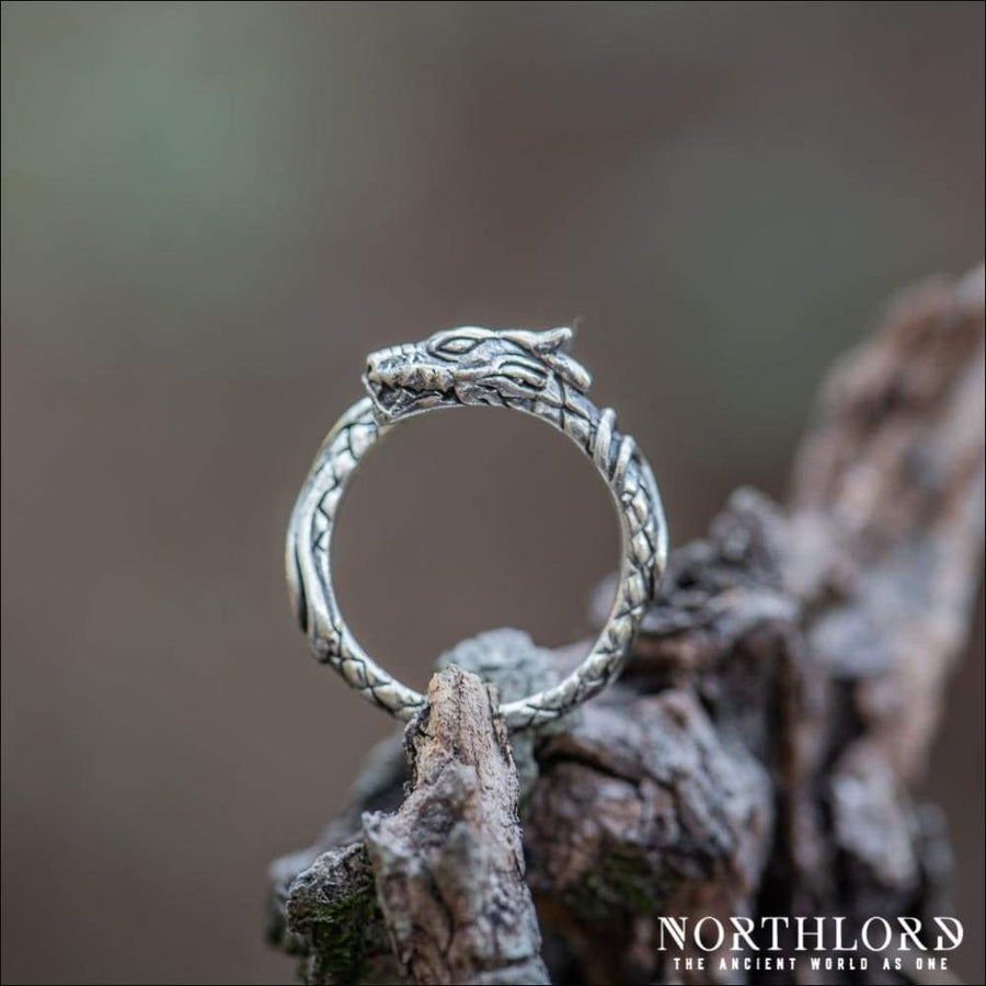 Serpent Dragon Ring Sterling Silver - Northlord