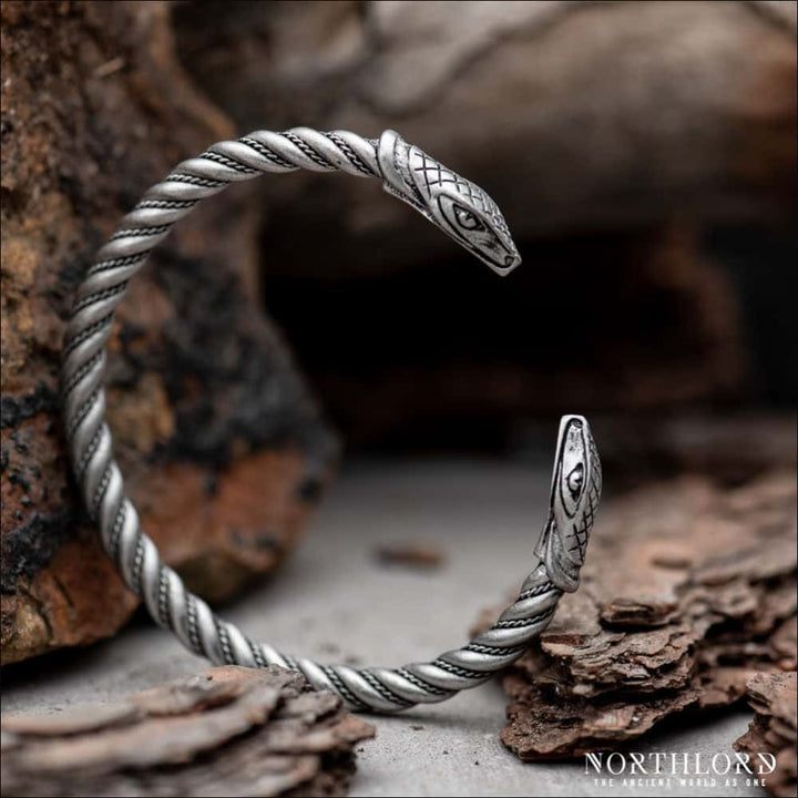 Serpent Head Viking Armring - Northlord