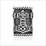 Silver Beard Bead With Thor’s Hammer and Odin - Northlord