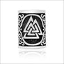 Silver Beard Bead With Valknut - Northlord