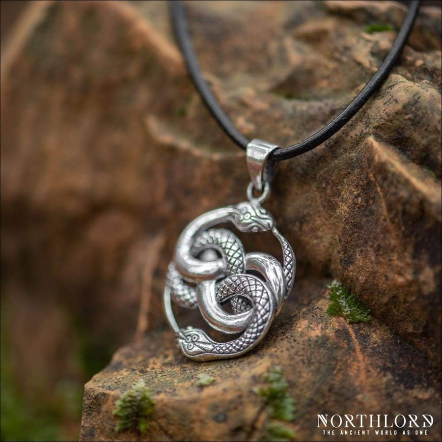 Snake Women Pendant Ouroboros Sterling Silver - Northlord