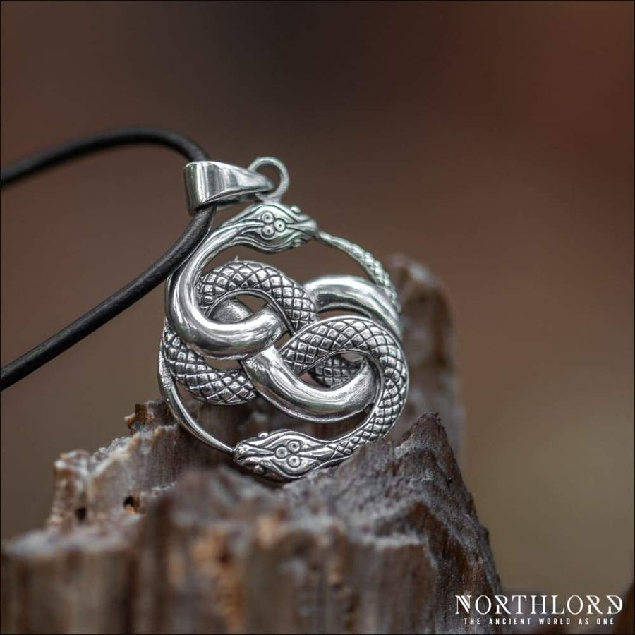 Snake Women Pendant Ouroboros Sterling Silver - Northlord