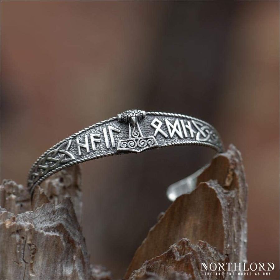 Thor’s Hammer Cuff Bracelet Sterling Silver - Northlord