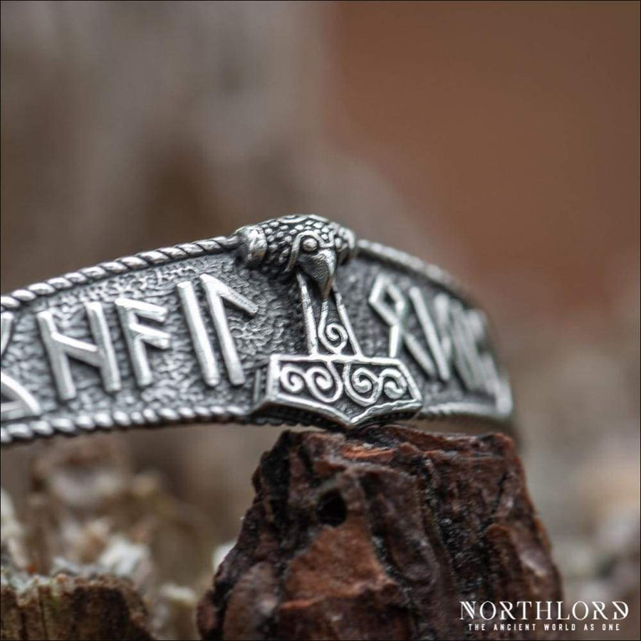 Thor’s Hammer Cuff Bracelet Sterling Silver - Northlord