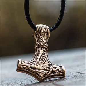 Thor’s Hammer Pendant From Mammen Village Bronze - Northlord-VK