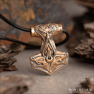 Thor’s Hammer Pendant Jelling Style Bronze - Northlord