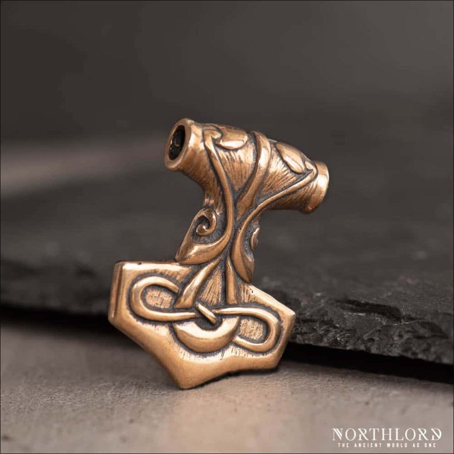 Thor’s Hammer Pendant Jelling Style Bronze - Northlord