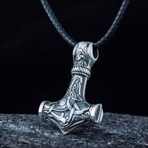 Thor’s Hammer Pendant Mammen Style Sterling Silver - Northlord-VK