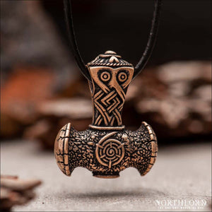Thor’s Hammer Pendant With Triquetra Bronze - Northlord-PK