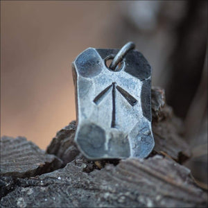 Tiwaz Rune Pendant Hand-Forged - Northlord