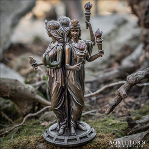 Triple Goddess Statuette Hecate Bronze - Northlord