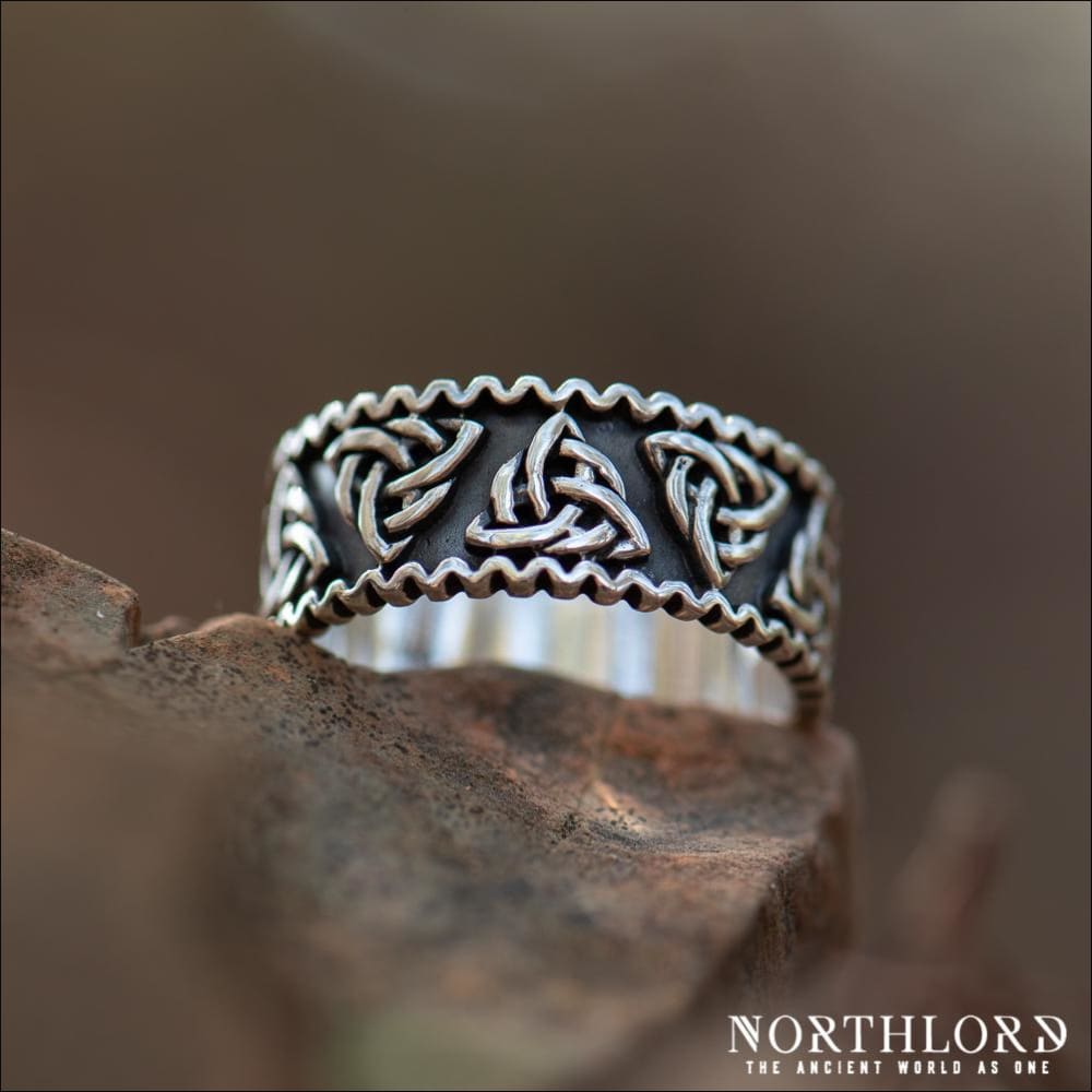 Stainless Steel Viking Triquetra Ring – BaviPower Stainless Steel Viking Triquetra Ring – BaviPower