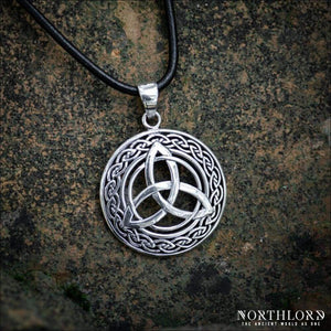 Triquetra Pendant With Infinity Knotwork Sterling Silver - Northlord