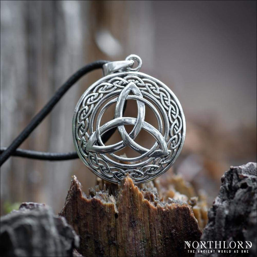 Triquetra Pendant With Infinity Knotwork Sterling Silver - Northlord