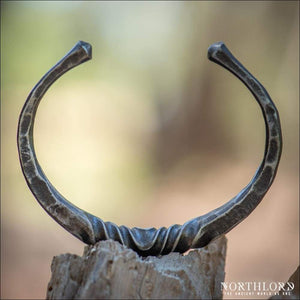 Twisted Iron Bracelet Hand-Forged - Northlord