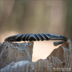 Twisted Iron Bracelet Hand-Forged - Northlord