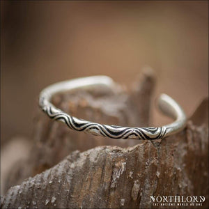 Twisted Viking Armring Silvered Bronze - Northlord