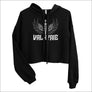 Valkyrie Crop Top Hoodie Black - Northlord