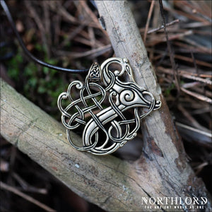 Viking Beast Pendant In Urnes Style Historical Bronze - Northlord