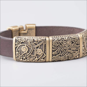 Viking Bracelet With Fjalar Rooster Mammen Style Bronze - Northlord-PK