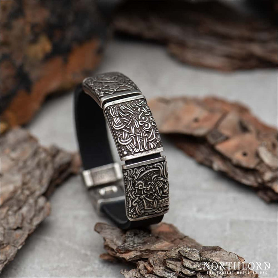Viking Bracelet Mammen Style Charms Silver - Northlord-PK