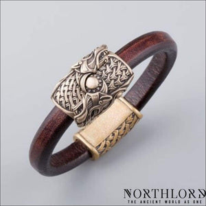 Viking Bracelet With Skoll and Hati Bronze - Northlord-PK