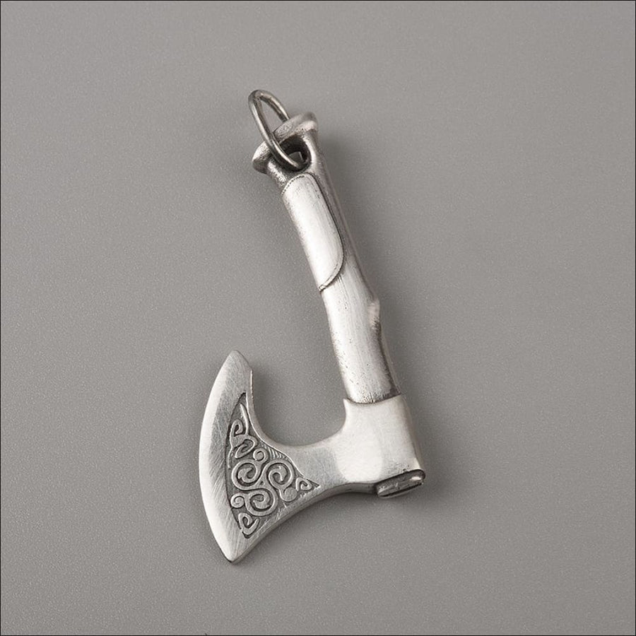 Viking Pendant With Axe Sterling Silver - Northlord-PK