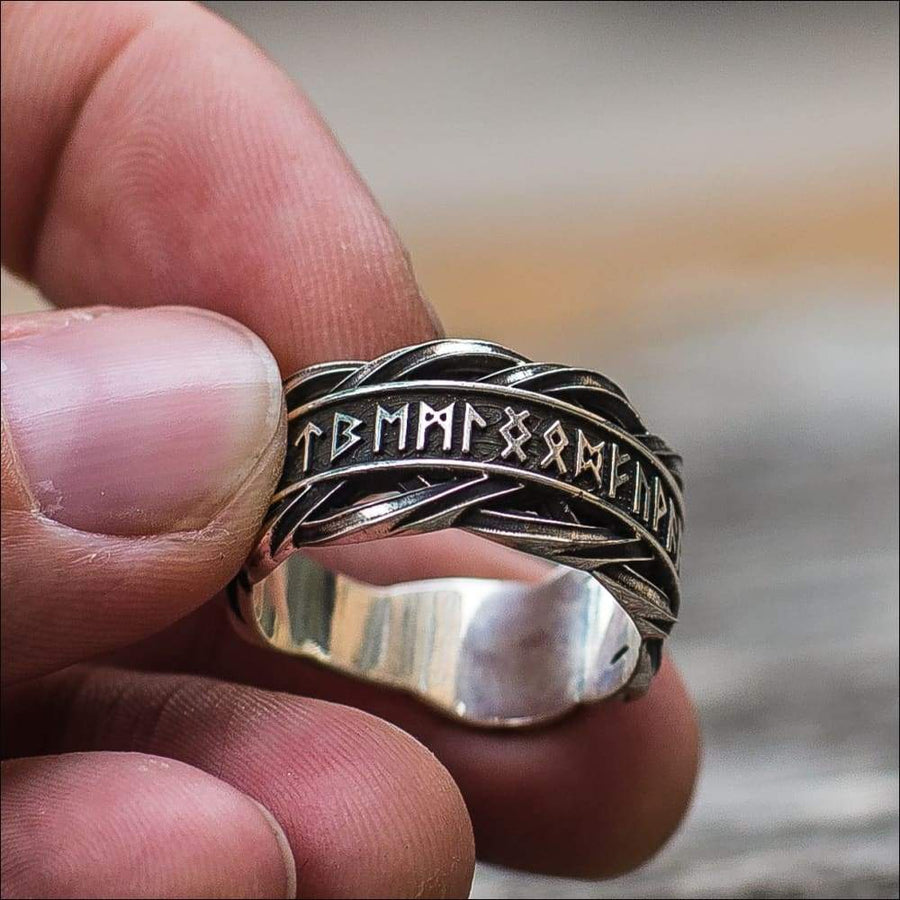Viking Rune Ring Sterling Silver - Northlord-VK