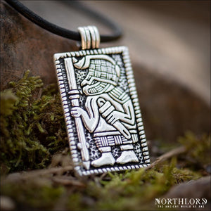Viking Warrior Amulet From Torslunda Silvered Bronze - Northlord