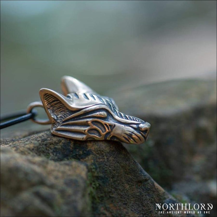 Viking Wolf Pendant Warg Bronze - Northlord