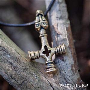 Wolf Cross Pendant From Fossi Bronze - Northlord