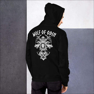 odin gear Wolf Of Odin Hoodie Unisex Black