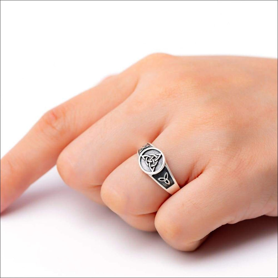 Women’s Ring With Triquetra Sterling Silver - Northlord