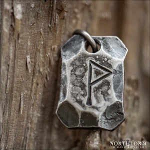Wunjo Rune Pendant Hand-Forged - Northlord