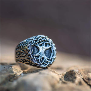 Yggdrasil Tree Of Life Ring Stainless Steel - Northlord
