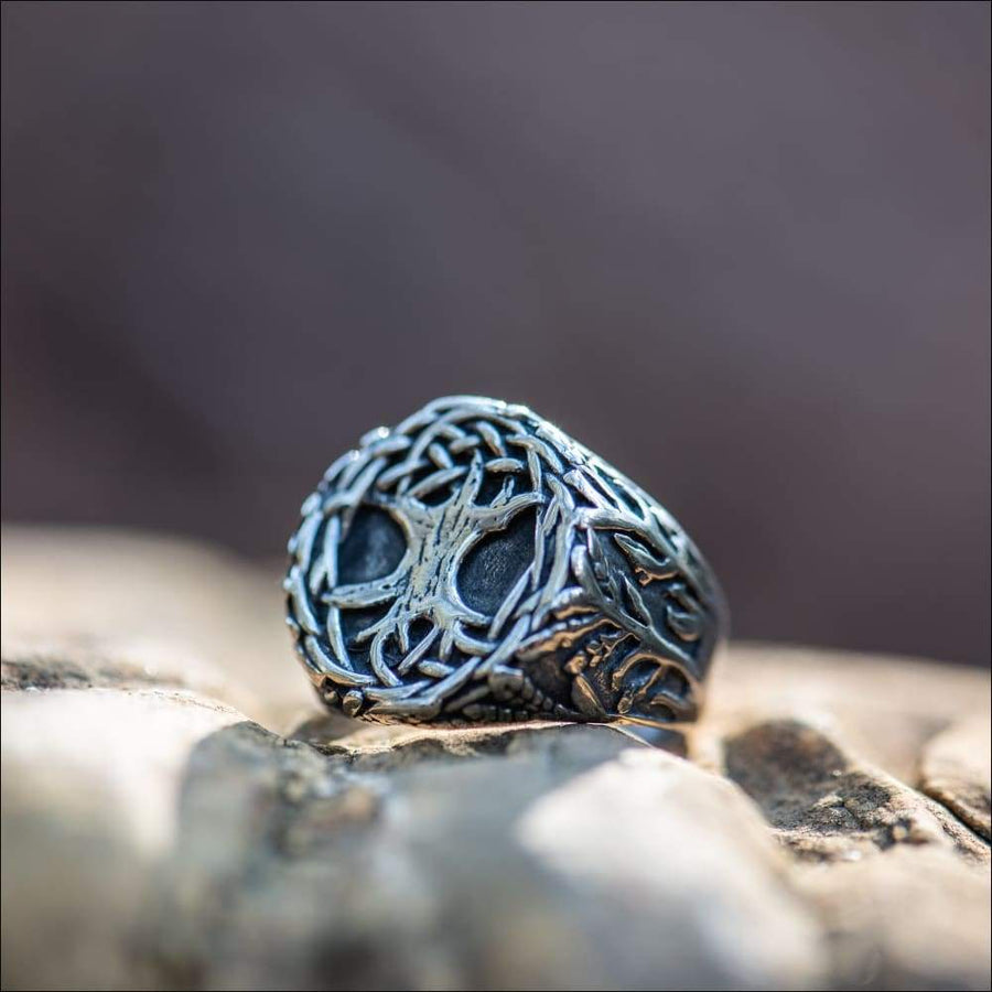 Yggdrasil Tree Of Life Ring Stainless Steel - Northlord